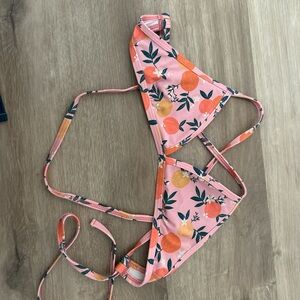 Jolyn Clothing Vibrant Pink and Orange Bikini Top